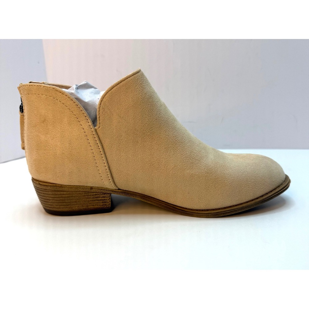 Journee Collection Women's Livvy Side Split Ankle Booties Tan Size 9 NWT/BOX - Picture 6 of 8